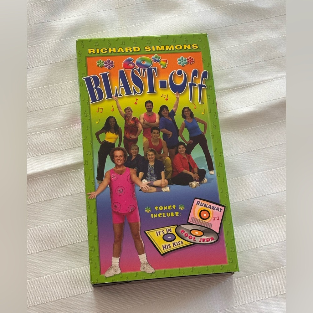 Richard Simmons 60's Blast-Off VHS Cassette Tape (Good Condition)